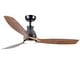 preview thumbnail 48 of 58, YUHAO 56 inch 6 Speed Quiet DC Motor Indoor Matte White Ceiling Fans with Lights and Remote Control 52 Inches - Black