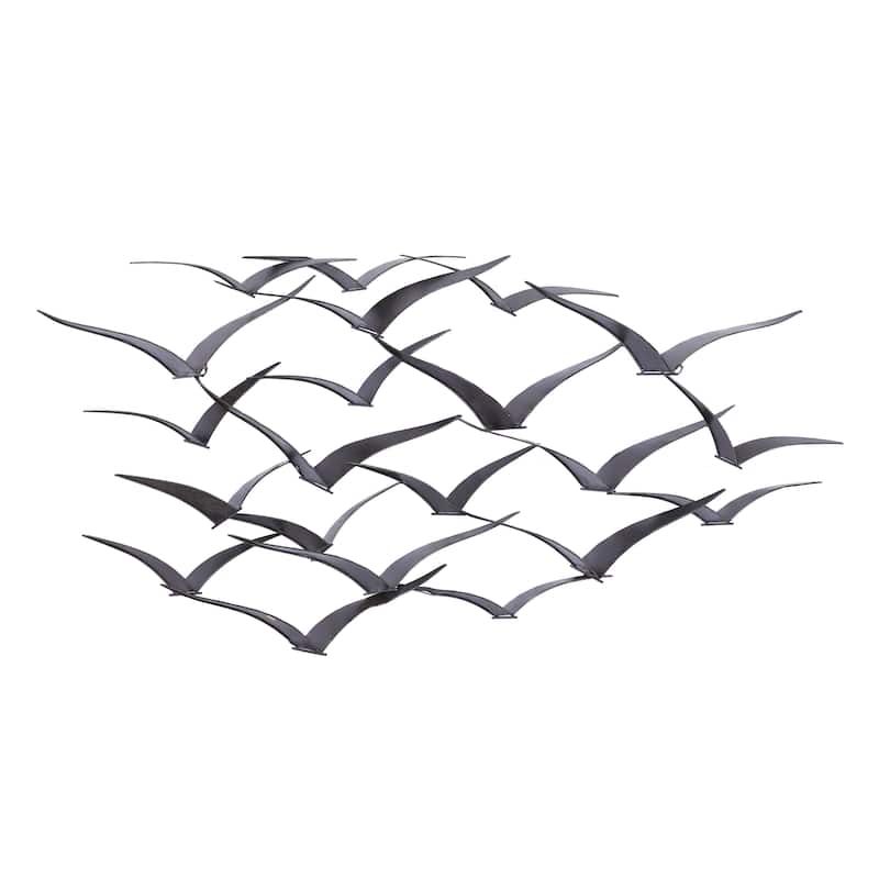 Metal Bird Sleek Flying Home Wall Decor - Gold, Black, Brown, Blue, Silver - Roche River Decor