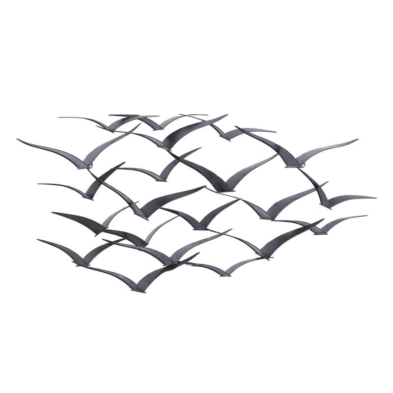 Metal Sleek Flying Imitative Bird Home Wall Decor