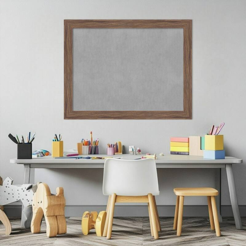 Amanti Art Pia Medium Brown Narrow Framed