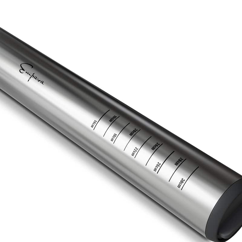 Self-Cooling Stainless Steel Rolling Pin with Flour and Water Container