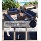 preview thumbnail 45 of 125, Kullavik 13 Pieces Outdoor Patio Furniture Set with Fire Pit Table w/ Wide Armrests