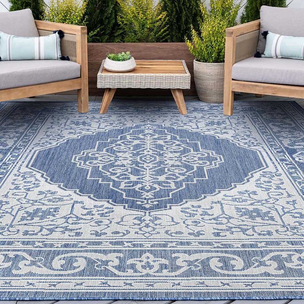 Exo Coastal Oriental Indoor/Outdoor Area Rug