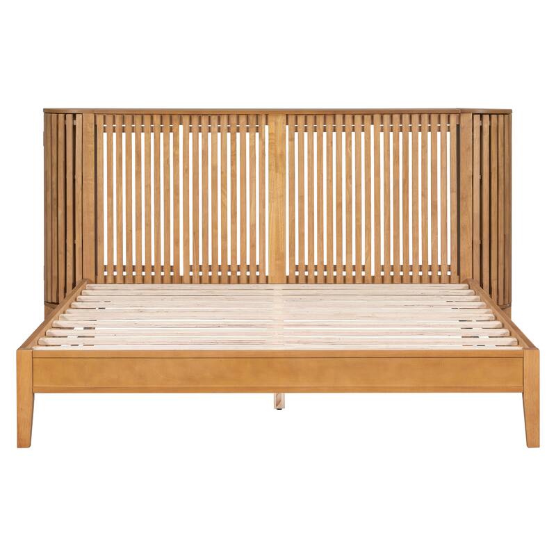 Christopher Knight Home - Theodosia Solid Wood Bedframe with Headboard