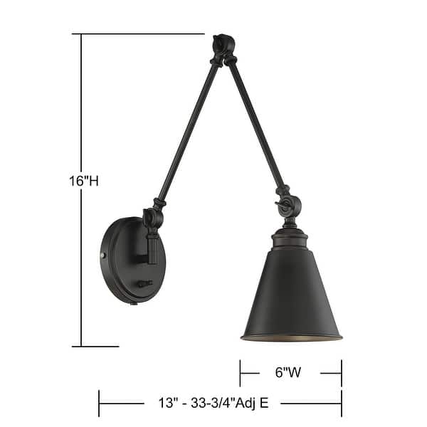 Savoy House Morland 16" Tall Wall Sconce with Plug