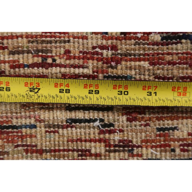 Contemporary Gabbeh Kashkoli Oriental Wool Area Rug Handmade Carpet - 2'7" x 4'0"