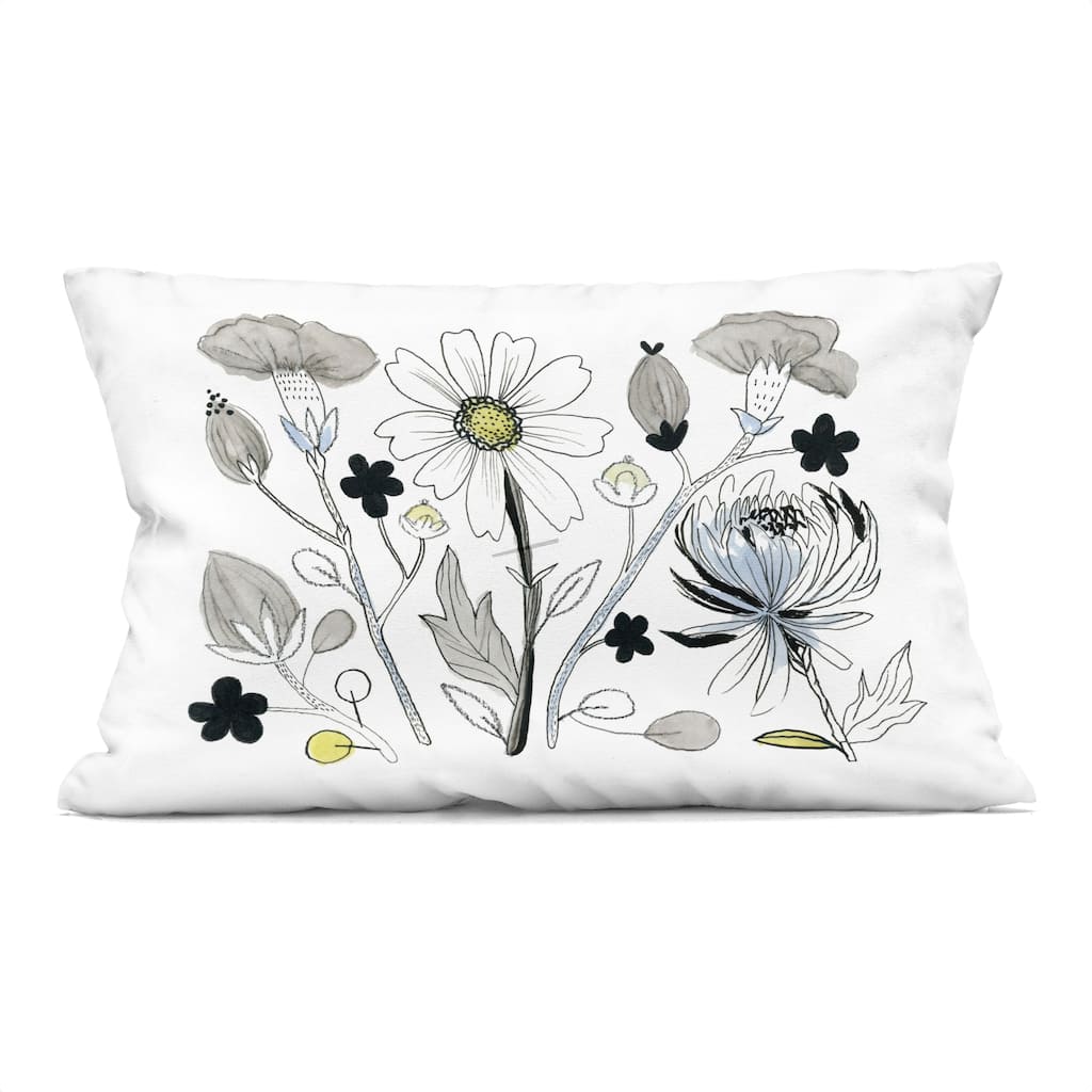 Stupell Simple Drawn Nature Sprigs Decorative Printed Throw Pillow Design by Ashley Davis