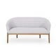 preview thumbnail 27 of 26, Galena Mid-century Modern Glam Loveseat by Christopher Knight Home Misty Gray+Brown