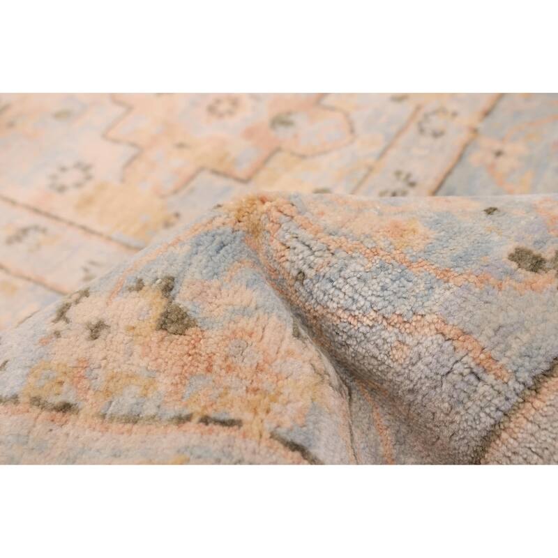 ECARPETGALLERY Hand-knotted Jules Serapi Light Blue Wool Rug - 8'0 x 9'11