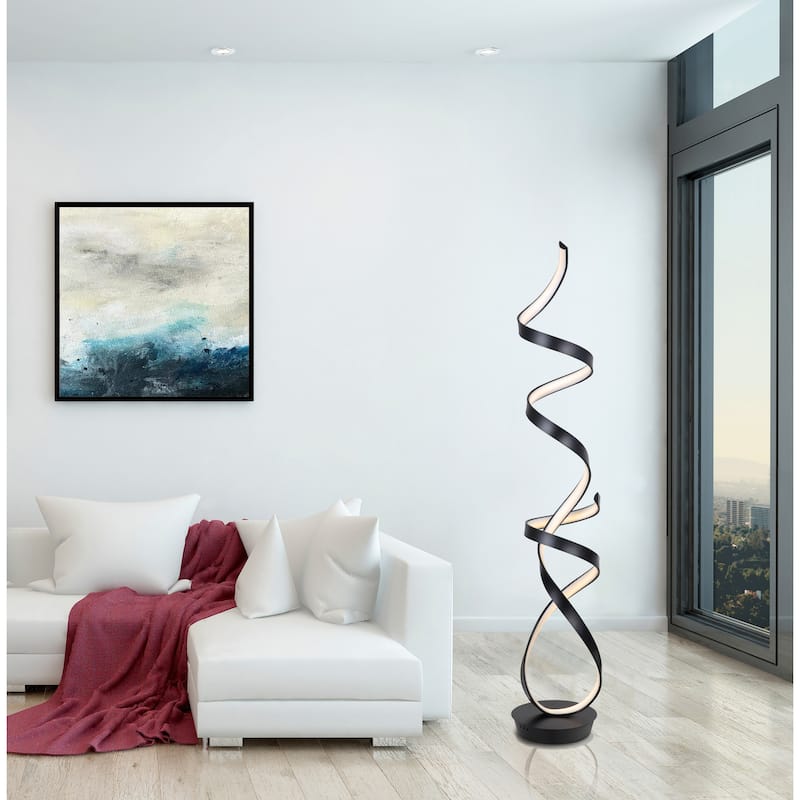 Artiva USA Orchestra 68W Unique Modern LED Floor Lamp, black - 63