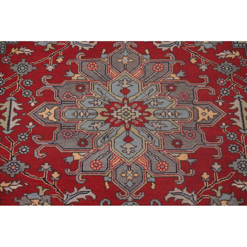 Animal Pictorial Ziegler Area Rug Hand-Knotted Wool Carpet - 7'11" x 9'10"