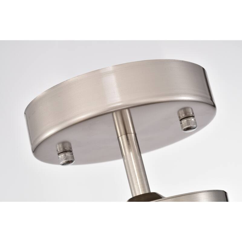 Caleb 3-Light Mid-Century Modern Sputnik Semi-Flush Mount