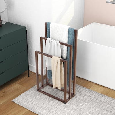 Freestanding 3 Tiers Metal Towel Rack for Bathroom