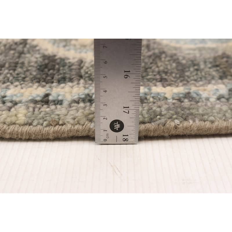 ECARPETGALLERY Hand-knotted Jules Serapi Grey Wool Rug - 8'0 x 9'10