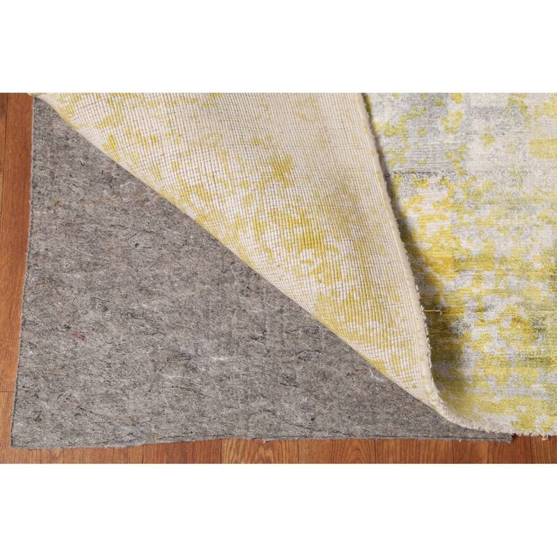 Modern Abstract Indian Area Rug Handmade Wool Carpet - 8'11"x 11'10"