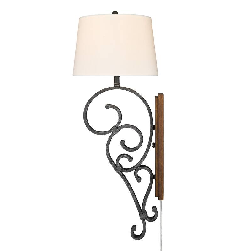 Wry Lighting Madera 1-light Wall Sconce in Black Iron - Black Iron