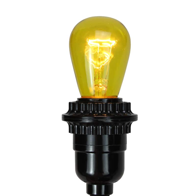 Pack of 25 Incandescent S14 Yellow Christmas Replacement Bulbs - 3.25"