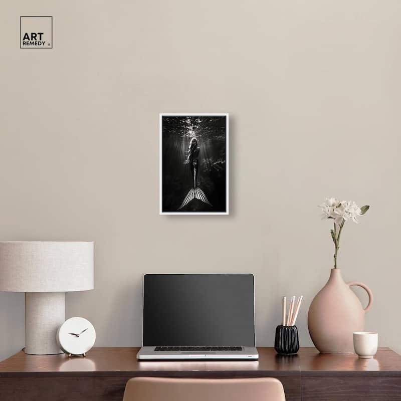 Mermaid Night Canvas by Art Remedy