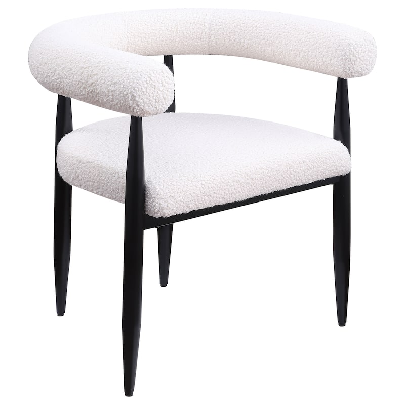 Dunmore Boucle Upholstered Dining Arm Chair (Set Of 2)