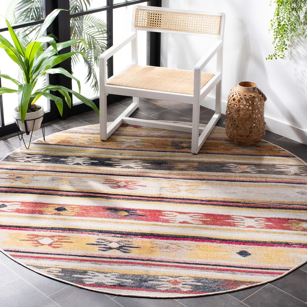 SAFAVIEH Montage Framhild Indoor/ Outdoor Waterproof Patio Backyard Rug