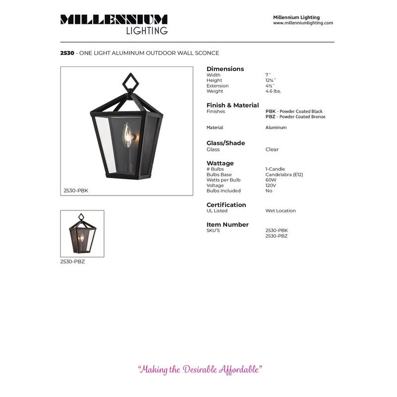 Arnold 1 Light Outdoor Wall Sconce