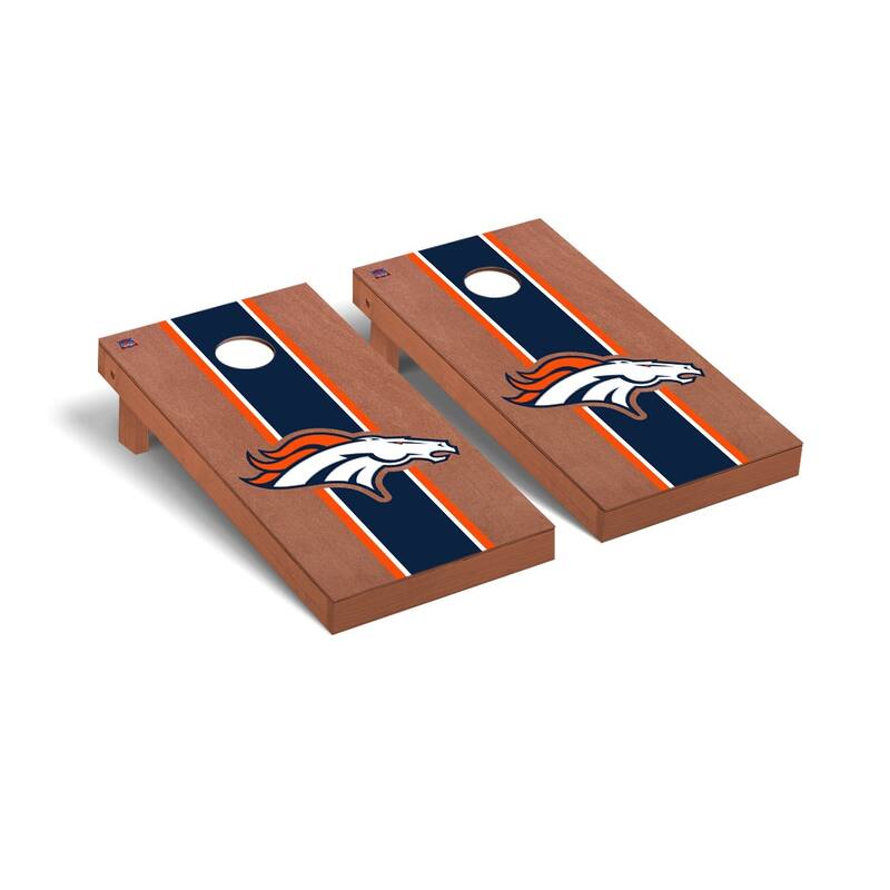 Denver Broncos NFL Football Rosewood Cornhole Board Set 2