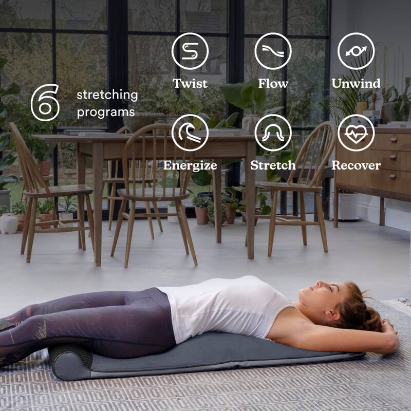 Homedics Body Flex™ Back Stretching Mat with Heat | 6 Yoga‑Inspired Programs | Portable - N/A