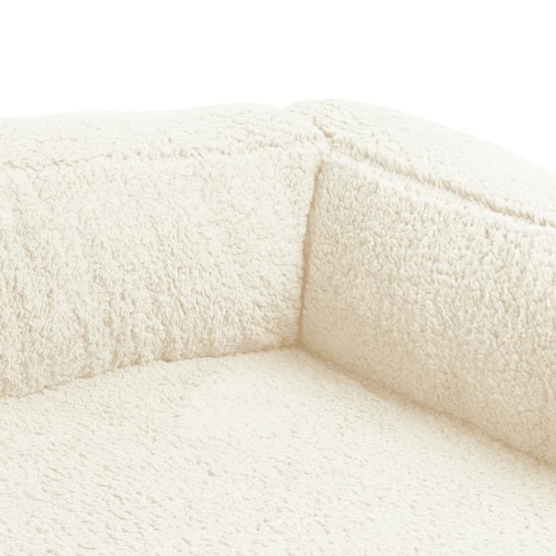 Sherry Kline Sherpa Couch 3-Sides Bumper Dog Bed