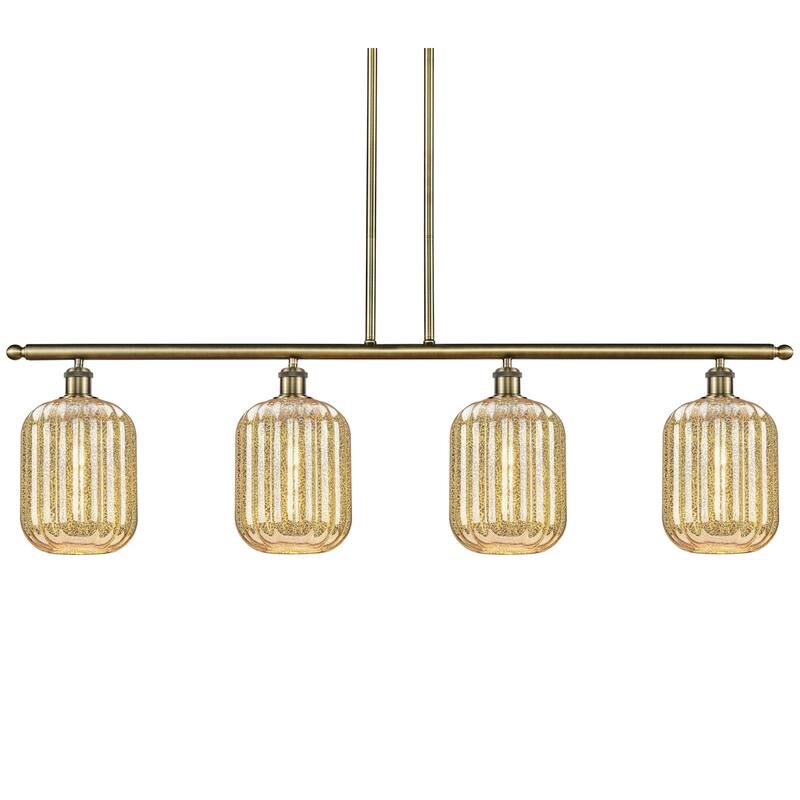 Innovations Lighting 516-4I-13-48 Preston Linear Preston 4 Light 48" - Antique Brass / Mercury