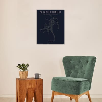Wynwood Studio Canvas Floral and Botanical Art Moderne Boheme Wall Art Canvas Print