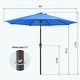preview thumbnail 15 of 76, 9-ft Patio Market Umbrella with Tilting Pole, Waterproof & Breathable Canopy