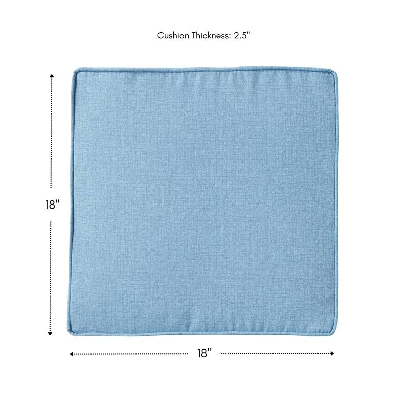 Greendale Home Fashions 18" Square Outdoor Chair Pad (Set of 2)