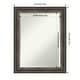 preview thumbnail 51 of 68, Beveled Bathroom Wall Mirror - Alta Frame Outer Size: 23 x 29 in - Alta Rustic Char