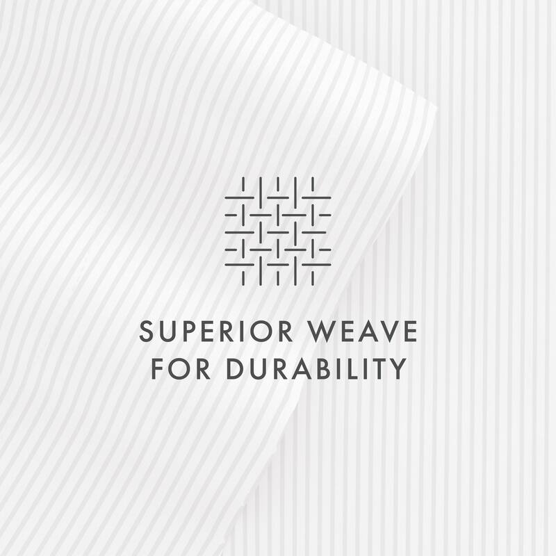 Becky Cameron Pinstriped Pattern 4 Piece Deep Pocket Bed Sheet Set