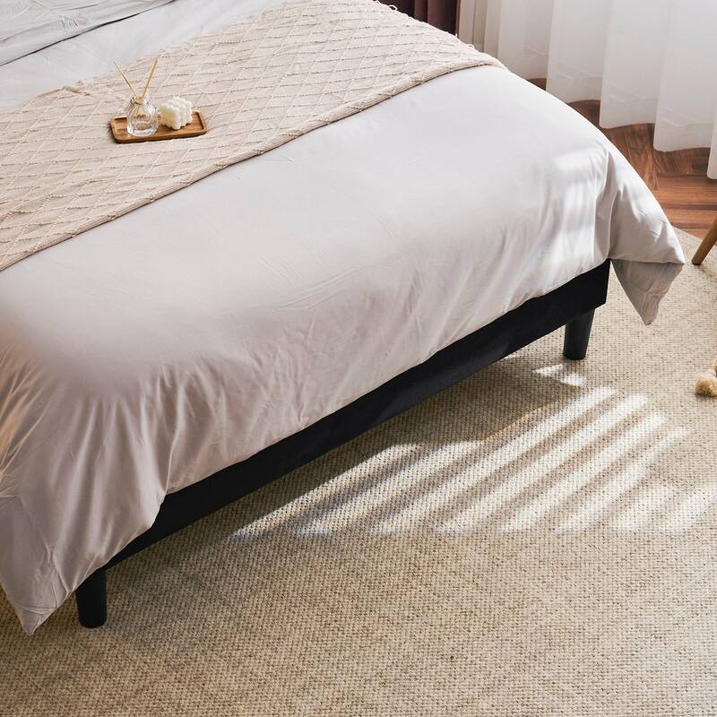 Upholstered Wingback Bed