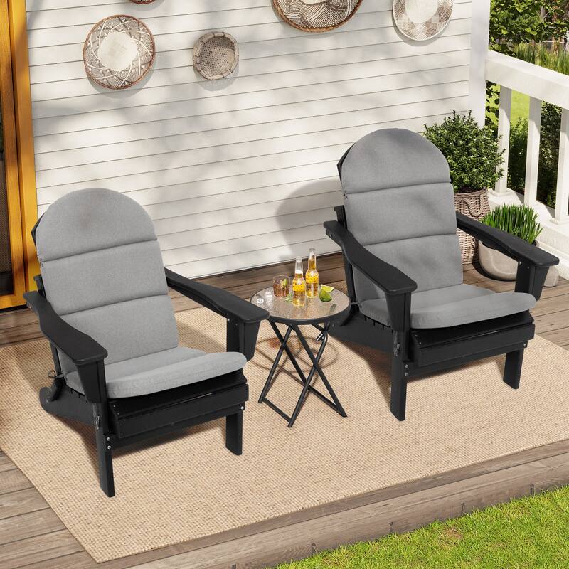 Patio Outdoor Adirondack Chair Cushion with Ties