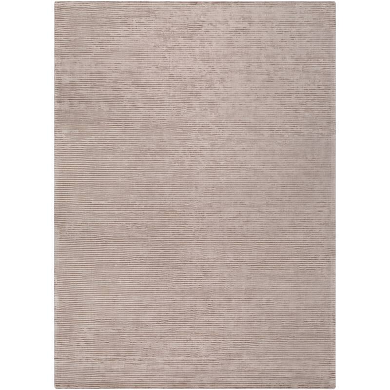Elle Handmade Striped Solid Viscose Area Rug