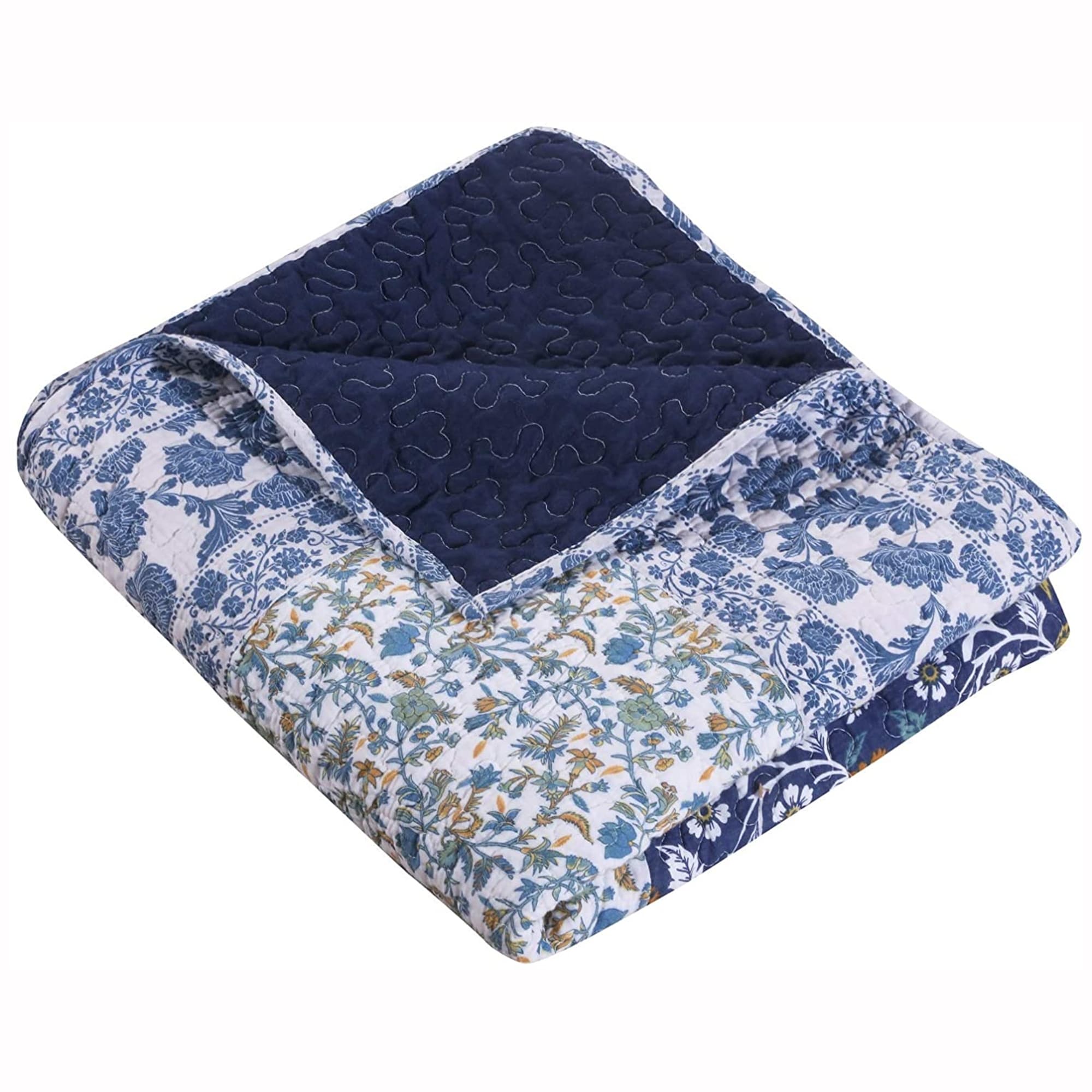 Concord 60x50 Made in The USA Quilt Knots Cotton Woven Blanket Throw Concord 60x50 Made in The USA Quilt Knots Cotton Woven Blanket Throw