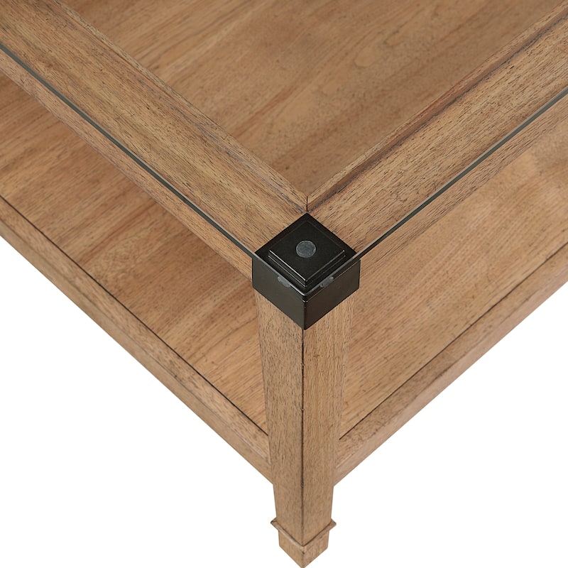 Neilsen 32" Transitional Square Wood Cocktail Table