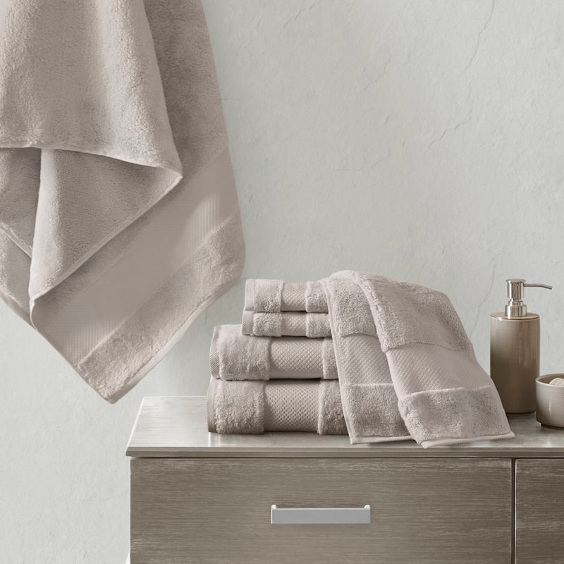 Madison Park Signature Turkish Cotton 6-piece Bath Towel Set - Taupe