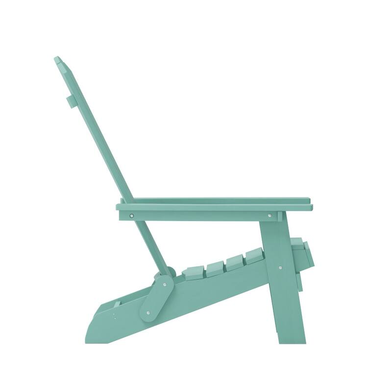 Poly-resin Folding Adirondack Indoor/Outdoor Patio Chair (Set of 4)