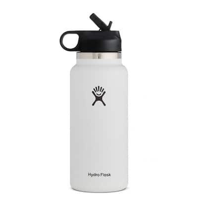 Hydro Flask Water Bottle Wide Mouth 32oz , with Straw Lid - N/A