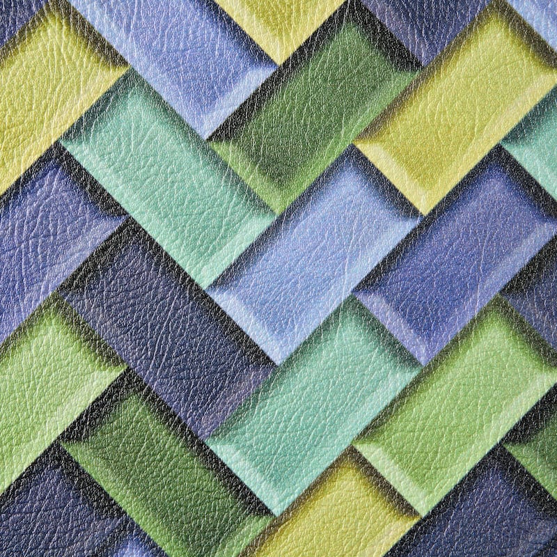 FIESTA Party Herringbone Tiles Modern Geo Anti-Fatigue Comfort Kitchen Mat, Non-Slip Floor Mat, Padded Standing Desk Mat