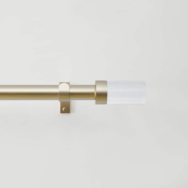 slide 2 of 5, DKNY Liam Curtain Rod and Finial Set 66" - Gold