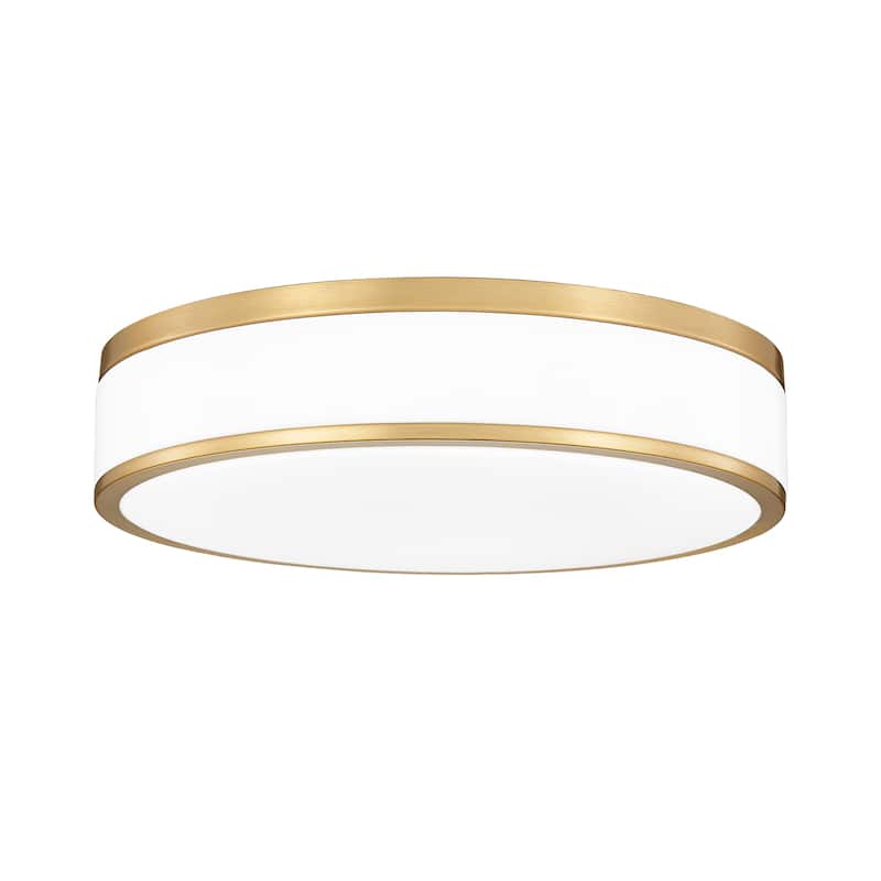 Ballord 1 Light Flush Mount in Modern Gold