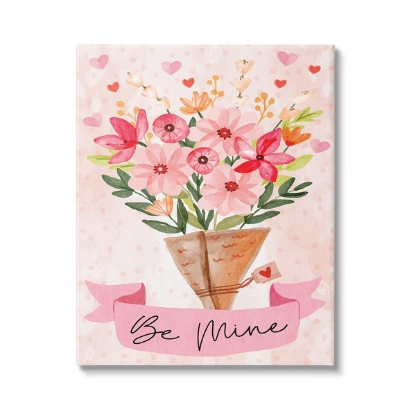 slide 2 of 14, Stupell Be Mine Romantic Valentine's Bouquet Canvas Wall Art by ND Art 16 x 20