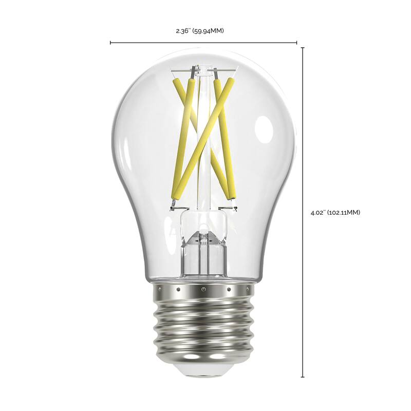 10.5 Watt A19 LED 75 Watt Replacement Clear Medium base 2700K 120 Volt 4-Pack