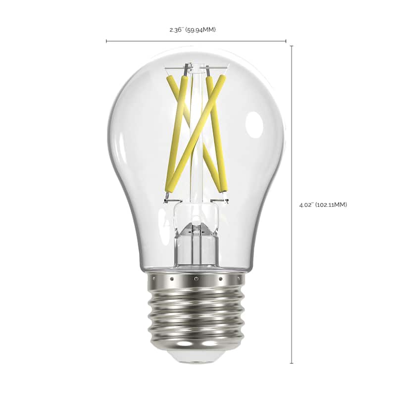 5 Watt LED A19 Clear Medium Base 4000K 90 CRI 120 Volt - N/A