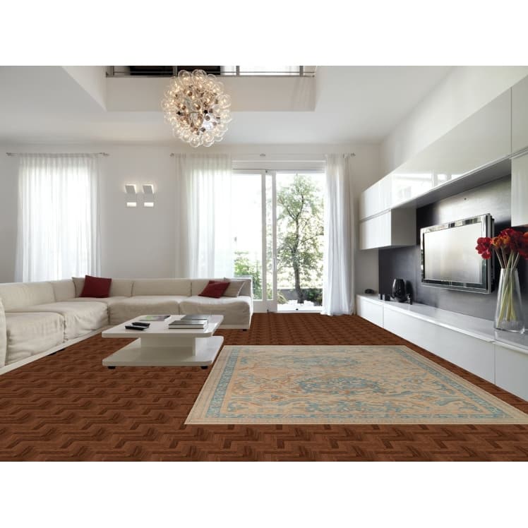 Vegetable Dye Transitional Oushak Turkish Rug Hand-Knotted Wool Carpet - 8'11"x 11'11"