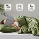 preview thumbnail 16 of 159, Chelsea Square Evans Pinch Pleated Soft Washed Boho Duvet Cover Set
